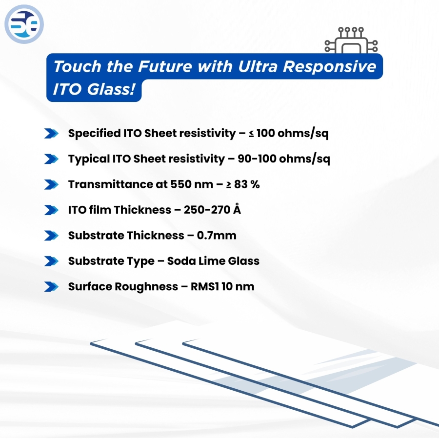 Glass Slides Coated Conductive Glass Transparent Indium Tin Oxide