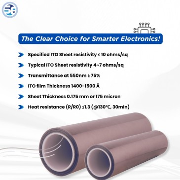 ITO Coated Pet Sheet for Research