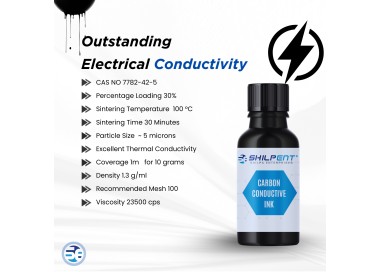 Viscous black carbon ink for electronic coating