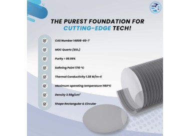 Round silicon wafer discs for microelectronics