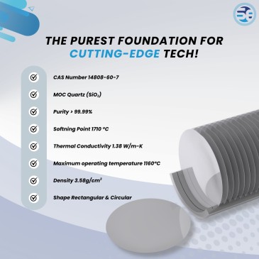 Round silicon wafer discs for microelectronics