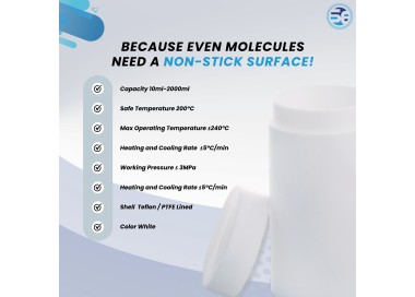 Teflon liner vessel for laboratory autoclave