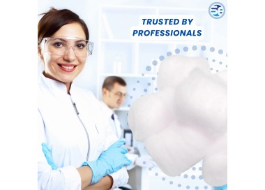 White quartz wool for scientific and industrial use