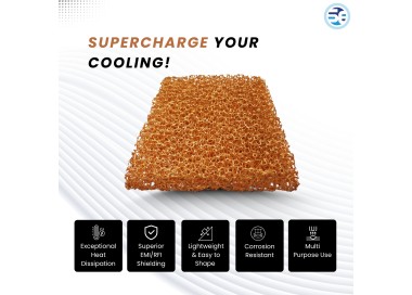 High porosity copper foam for thermal management