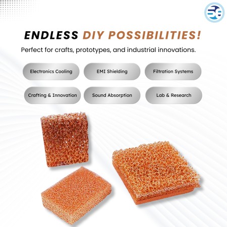 copper foam for heat dissipation and filtration