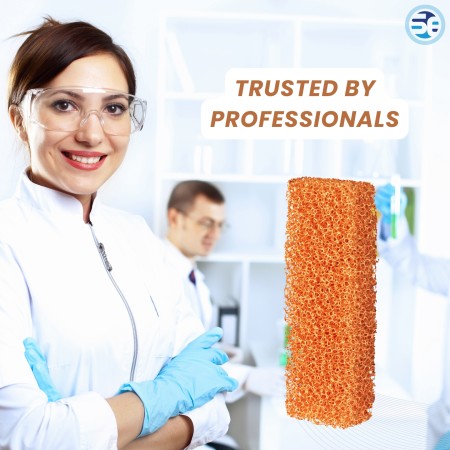Open-cell copper foam for industrial use