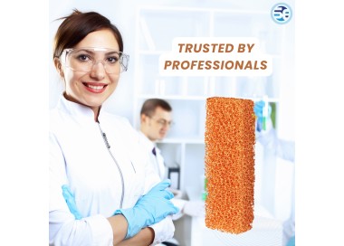 Open-cell copper foam for industrial use