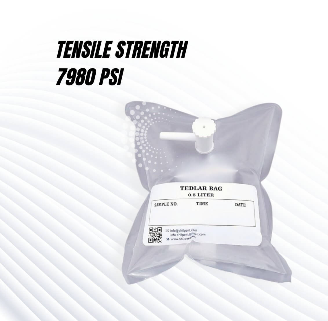 Tedlar Bag for Gas Sampling